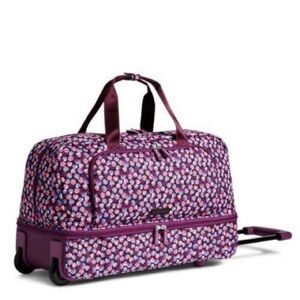 Vera Bradley Large Wheeled Duffel in color Berry Burst